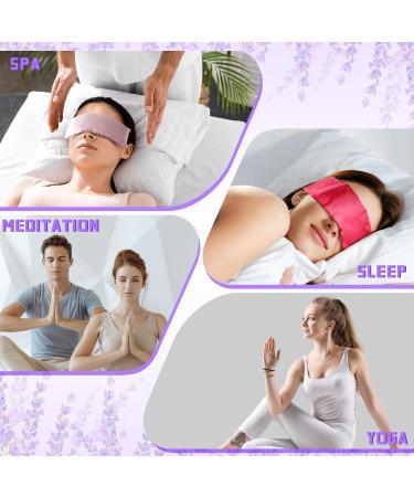 Tudomro Satin Eye Pillow Case Set - Washable, Lightweight Cover for Yoga, Massage & Meditation - 6 Pieces - 9.8 x 4 Inches - Buy Online on GoSupps.com
