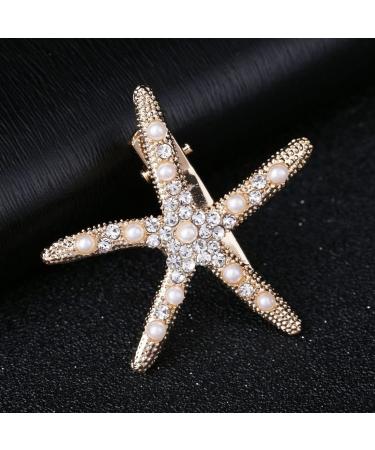 3pcs Starfish Hair Clips for Girls - Wedding Flower Girl Accessories | SIOPPKIK Diamond Hairpins - Buy Online on GoSupps.com