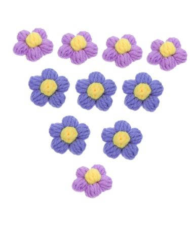 Beatifufu 10pcs Hairpin Accessories Phone Case Accessories Wool Yarn Flowers Hairpin Accessory Toddler Mini 1 count (Pack of 1) Assorted Color 4