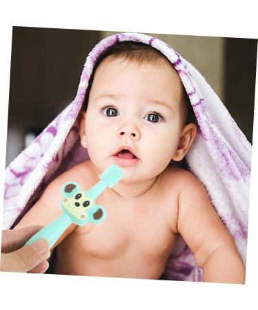 Healvian Silicone Teether Toothbrush | Soft Fur Toddler Training Brush for Teething Relief - Durable & Safe - Buy Online on GoSupps.com