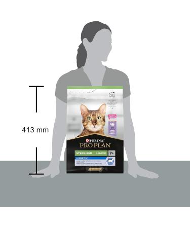 PRO PLAN Senior 7+ STERILISED LONGEVIS Rich in Turkey Dry Cat Food 3kg For Neutered Cats Sterilised 7+ years Turkey 3 kg (Pack of 1) - Buy Online on GoSupps.com
