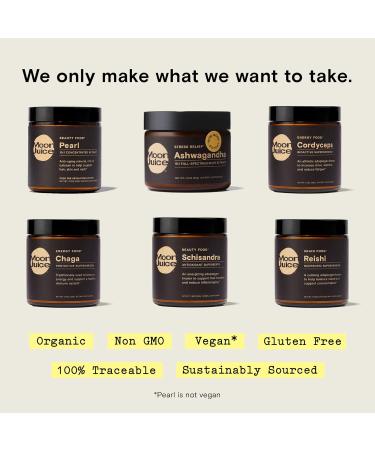 Reishi by Moon Juice - Organic Reishi Mushroom Powder Extract (700mg 1 3 and 1 6 Beta-Glucans per Serving) - Supports Mood Concentration & Healthy Immune System - Vegan Non-GMO (1.3oz) 0.9 Ounce (Pack of 1) - Buy Online on GoSupps.com