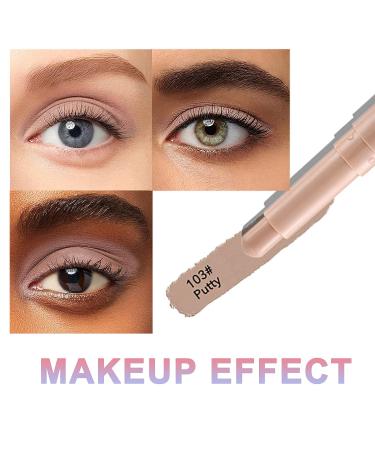 Moakxer Matte Eyeshadow Stick | Waterproof Highly Pigmented Creamy Crayon - Opals & Putty (101 + 103) - Buy Online on GoSupps.com