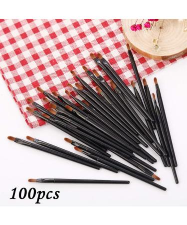 100pcs Disposable Lip Brushes Set - Multifunctional Beauty Makeup Tool for Lipstick, Gloss, and Eyeshadow Application - Buy Online on GoSupps.com