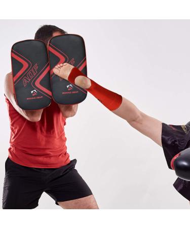 AQF MMA Ankle Support | Muay Thai Foot Brace Guard | Achilles Tendon Pain Relief | Red XL - Buy Online on GoSupps.com