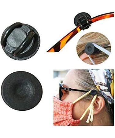 Fik Mask Holder (10 Pieces) - Elastic Ear Relief Mask Extender - Black Slippery Mask Extension for Comfort - Buy Online on GoSupps.com