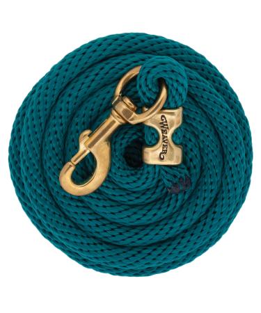 Weaver Leather Poly Lead Rope with Solid Brass 225 Snap 5/8" x 10' petrol - Buy Online on GoSupps.com
