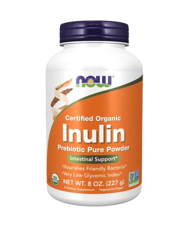 Now Foods Certified Organic Inulin Prebiotic Pure Powder 8 oz (227 g)