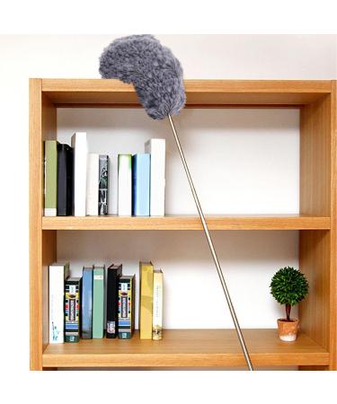 Telescopic Duster Telescopic Feather Duster Flexible and Bendable Cleaning Tool Cobweb and Ceiling Duster with Ergonomic Telescoping pol for Car Furniture Grey - Buy Online on GoSupps.com