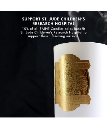 SAINT Virgin Mary of Guadalupe Scented Candle | 80 Hour Soy Coconut Aromatherapy | Special Edition with Prayer Coin & Holy Oil - Buy Online on GoSupps.com