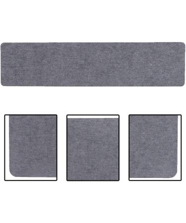 Huwen Water-Absorbing Stone Tray - Fast Drying Non-Slip Diatomite Coatings | Bathroom & Kitchen Soap Bowl Toothbrush Holder Coasters - Dark Gray 30x8cm - Buy Online on GoSupps.com