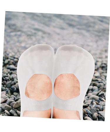 Housoutil 1 Pair Beach Socks Ballet Socks Silicone Ship Socks Arch Socks Compression Silicone Moisturizing Socks Cracked Heel Socks Socks Protector White Men and Women Spa - Buy Online on GoSupps.com