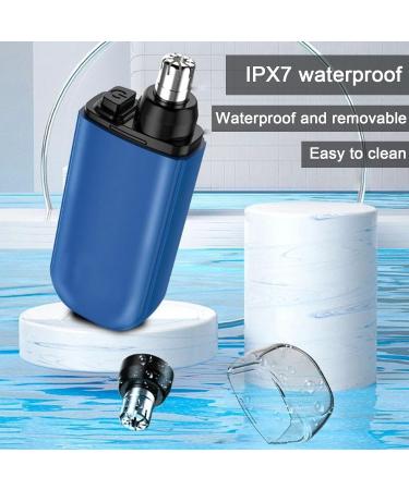 Portable USB Rechargeable Nose Hair Trimmer - Painless & Waterproof for Men & Women | Dual-Edge Blades for Ear & Beard (Black - Buy Online on GoSupps.com