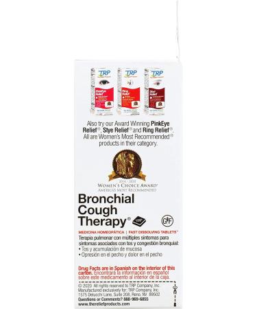 Bronchial Cough Relief Fast Dissolving Tablets - 70 Count | The Relief Products - Buy Online on GoSupps.com