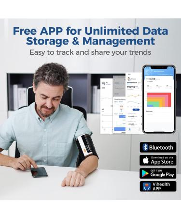 Checkme Armfit Plus: Bluetooth Blood Pressure & EKG Monitor - 30S Automatic Measurement Heart Rate Tracker Free App for Android & iOS - Buy Online on GoSupps.com