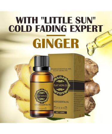 Lovilds Lymphatic Drainage Ginger Oil 30ml - Natural Ginger Massage Oil for Skin Health & Weight Loss - Buy Online on GoSupps.com