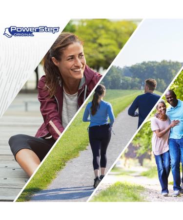 PowerStep Original Insoles - Arch Pain Relief Orthotics for Men & Women - Plantar Fasciitis Support - Sizes Men's 7-7.5 / Women's 9-9.5 - Buy Online on GoSupps.com