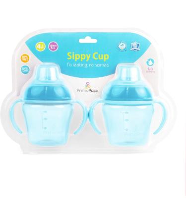 Primo Passi Soft Spout Sippy Cup 5 oz 2-Pack - Blue | Ideal for 4 Months+ | BPA-Free - Buy Online on GoSupps.com