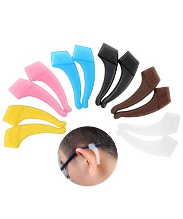 6 Pairs Comfortable Silicone Anti-Slip Holder For Glasses Accessories Ear Hook Eyeglass Temple Tip Sports