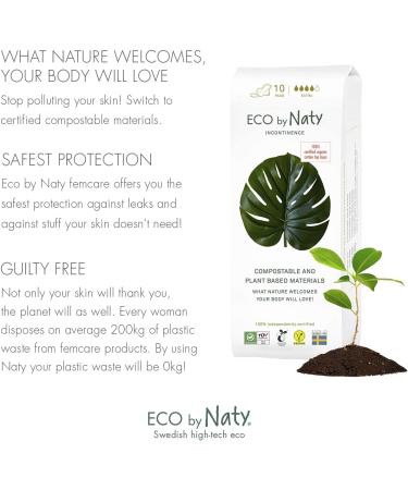 Naty Incontinence Pads Extra - 10 Eco-Friendly Pads for Maximum Comfort - Buy Online on GoSupps.com
