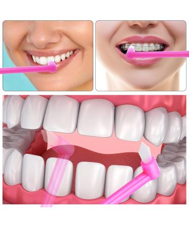Sibba 6 Pack Tufted Brush - Soft Dental Orthodontic Toothbrush Set for Detail Cleaning - Compact Interdental Interspace Brush - Multicolor - Buy Online on GoSupps.com