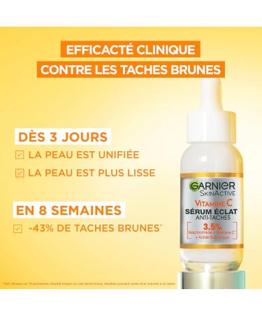  Garnier GARNIER Skin Active - Daily Radiance Routine - Anti-Dark Spot Radiance Serum + Organic Moisturizing Cream - Formulas Enriched with Vitamin C Salicylic Acid & Niacinamide - Dry & Dull Skin - Buy Online on GoSupps.com