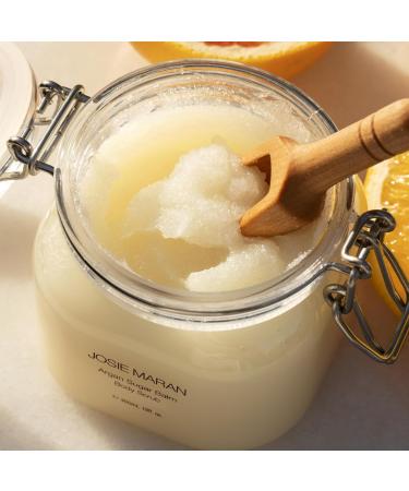 Josie Maran Sugar Body Scrub - Argan Oil Exfoliating Sugar Scrub with Coconut Oil & Shea Butter - Softens Smooths & Hydrates Dry Skin - Vegan & Cruelty Free - Sweet Clementine (10 oz) - Buy Online on GoSupps.com