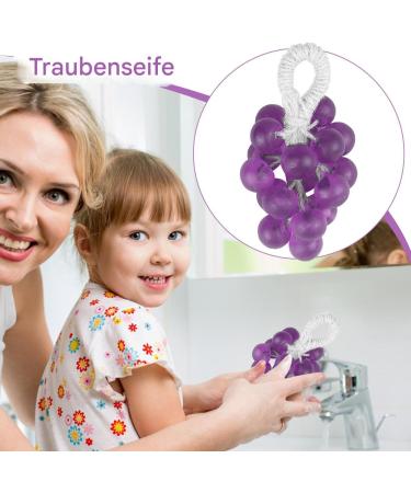  fatiaou Hand soap grape design 130g handmade soap grape-shaped grape soap decorative and aromatic soap pieces for hand washing and bathing - Buy Online on GoSupps.com
