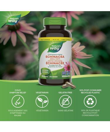 Nature's Way Echinacea Herb Health Supplement 180 Count Natural 180 count (Pack of 1) - Buy Online on GoSupps.com