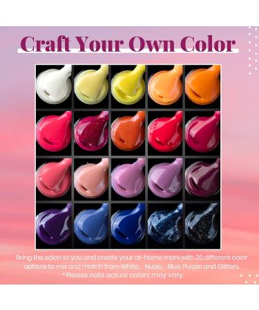 Beetles 20 Pcs Sunset Soiree Gel Nail Polish Set | Fall Winter Gel Polish Kit | Glitter Black Orange-Red Purple Dark Blue Shades | Halloween Nail Art | Top Coat & Base Gel | Gifts for Women - Buy Online on GoSupps.com