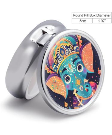 Travel Pill Box Organizer - 3 Compartment Fancy Hat Design for Handbag & Pocket - Portable Medicine Case - Buy Online on GoSupps.com