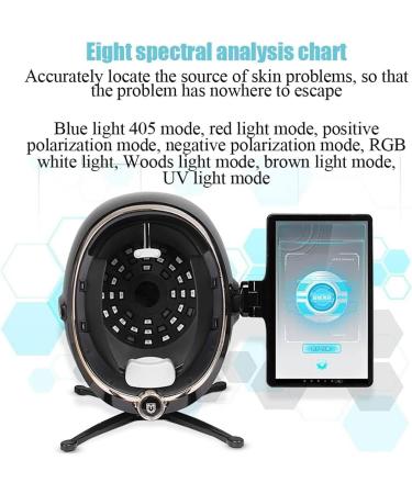 Analyseur de Peau 3D Scanner de Peau de 28 Millions Spectre multilingue 8 14 indicateurs de sant de la Peau Reconnaissance faciale Automatique Miroir Magique - Buy Online on GoSupps.com