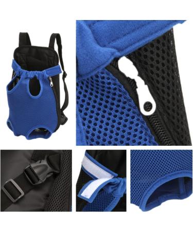 Legs Out Dog Carrier Backpacks Cat Pet Front Carrier Backpack Dog Travel Bag Adjustable Front Chest Backpack Rucksack Breathable Mesh Hands Free Shoulder Bag for Small Dog Puppy Cat Traveling Outdoor XL Blue(Mesh) - Buy Online on GoSupps.com