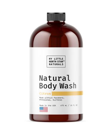 Citrus Lavender Body Wash & Shower Gel - Natural Body Wash, Naturally Derived Ingredients, Made in USA - Calms & Comforts Skin - Body Wash Women - Men Body Wash - Paraben-Sulfate-free 16 Fl Oz