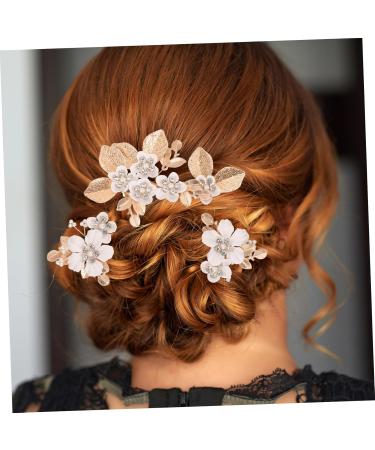 MERRYHAPY 1 Set Leaves and Flowers Hair Comb Bridal Headpiece Hair Comb Clips Hair Accessories for Women Flower Hair Clips for Women Hair Comb for Flower Headpieces for Women - Buy Online on GoSupps.com