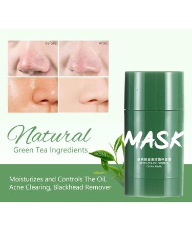 Green Tea Blackhead Face Mask Purifies Skin Green Mask Stick Green Clay Mask Green Tea Purifying Clay Mask Green Tea Cleansing Mask (1PC) - Buy Online on GoSupps.com