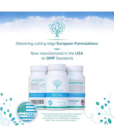 Buy PQQ Max 20mg - Powerful Antioxidant for Mitochondrial Health Memory & Heart - 60 Capsules - Buy Online on GoSupps.com