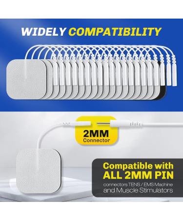 TENS Unit Replacement Pads 5x5CM 20PCS Self-Adhesive Electrodes for Electrotherapy - Buy Online on GoSupps.com