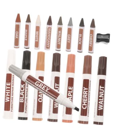GLEAVI 1 Set Furniture Repair Pen Furniture Repairing Supplies Wood Floor Repair Kit Scratch Repair Pen Wood Repair Kit Painting Pens Paint Pens Mark Pen Wooden Floor Plastic Portable
