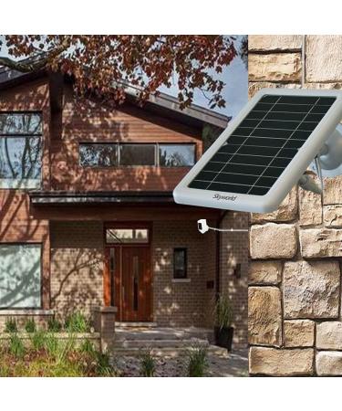 3 Pack Solar Panel Charger for Ring Camera - White | Compatible with Spotlight Cam & Stick Up Cam - Buy Online on GoSupps.com