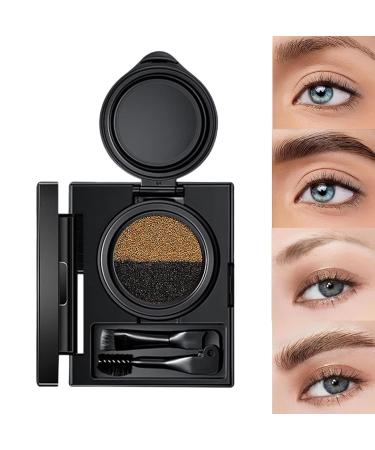 Eyebrow Makeup Two Color Eyebrow Mascara Two Color Eyebrow Pomade Waterproof Eyebrow and Eye Line Cream Forehead Powder with Stamp Double Brush for Precise Use Durable 01 - Buy Online on GoSupps.com