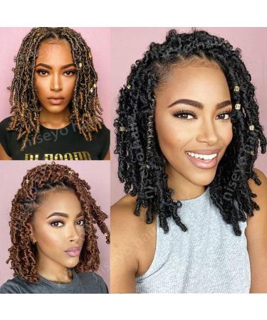 Niseyo 6 Packs Butterfly Locs Crochet Hair 12 Inch - Distressed Locs Crochet Braids in Natural Black (1B) - Pack of 6 - Buy Online on GoSupps.com