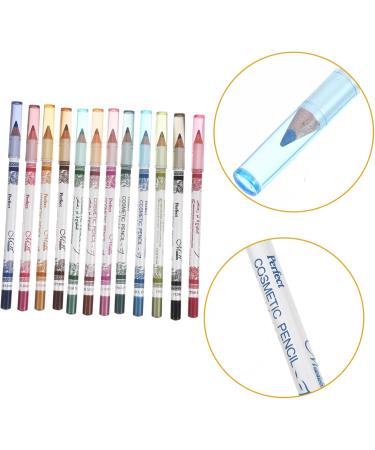 DRESSOOS Colored Eye Liner Pencils 12pcs color eyeliner colored eyeliners Colored Eye Liner Pencils set mousse highlighter - Buy Online on GoSupps.com