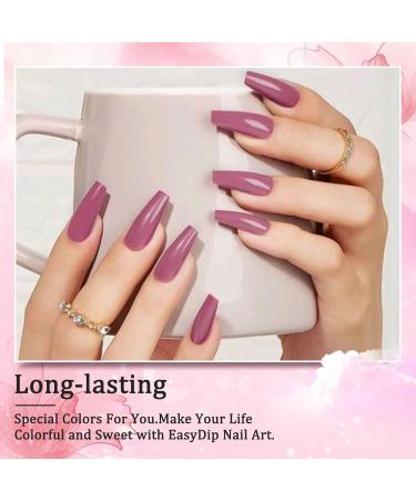 Dip Powder Nail Kit Starter Set - Honey Joy 4 Colors Light Pink Nude Skin Tone Dipping Powder Liquid with Base Top Coat Activator for Salon-Quality Manicures - No LED Lamp Needed - Buy Online on GoSupps.com