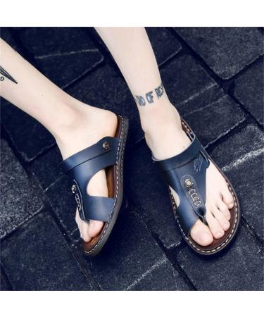 Bunion Orthotic Sandals Men's - Summer Quick-Drying Toe Separate Flat Beach Shoes - Clip Toe Bunion Corrector Flip Flops | Pain Relief Hallux - Size 7.5 Blue - Buy Online on GoSupps.com