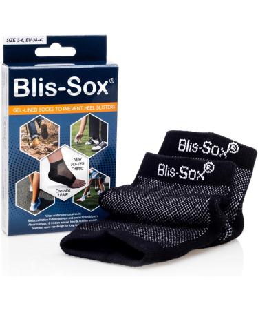 Blis-Sox Black Blister Prevention Socks Size 3-8 - Comfort & Protection Guaranteed - Buy Online on GoSupps.com