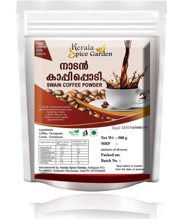 AOZA AOZA Kerala Spice Garden Swain Coffee Powder Ideal for South Indian Black Coffee 500g