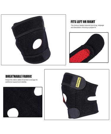 Adjustable Neoprene Tennis & Golf Elbow Brace - Support Strap for Tendonitis Relief | Ideal for Men & Women - Buy Online on GoSupps.com