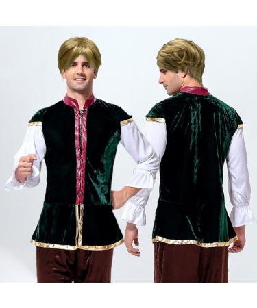 SKHAOVS Men's Short Blonde Cosplay Wig with Bangs - Heat Resistant Synthetic Hair for Halloween and Daily Costume - Buy Online on GoSupps.com