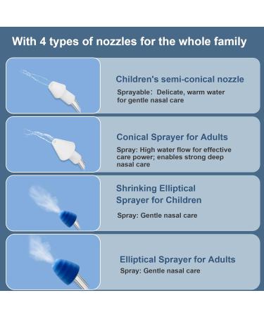Deepdeem Cordless Pulsating Electric Nasal Irrigator Dual Speed Sinus Relief & Nasal Care Device for Adults & Kids Includes 30 Premixed Packets + 6 Adjustable Tips Portable Home & Travel Use - Buy Online on GoSupps.com